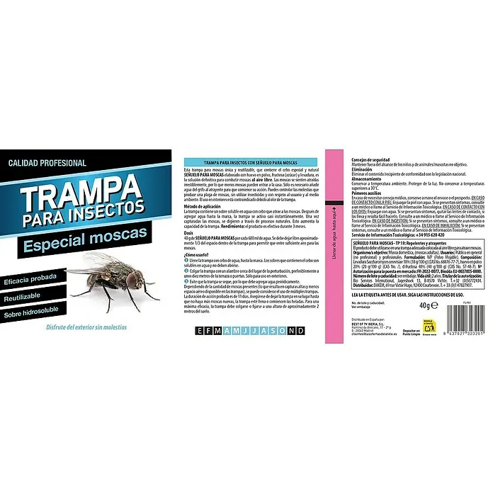 Trampa para moscas - 1 ud. - Imagen de una trampa para moscas.