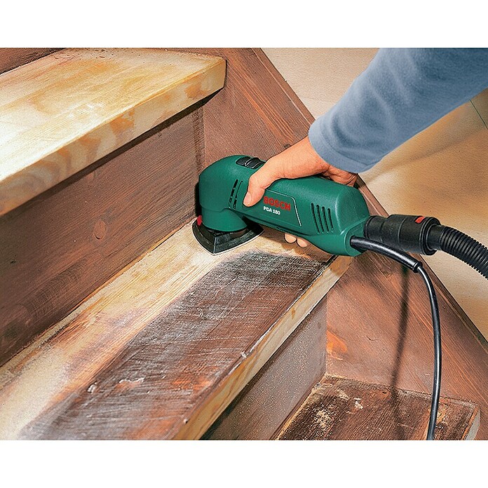 Bosch Lijadora Delta PDA 180 (180 W, Plato de lijado: 92 mm, 18.400 r.p.m.)