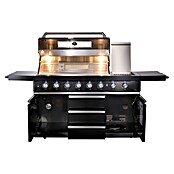 Buschbeck Letna kuhinja Chester  (Črna, Material površine za peko: Nerjavno jeklo, Število gorilnikov: 6 kos) | 8336 - Grillküchen | ICGA - Grillgeräte | ICG - Grillgeräte / Grillzubehör | IC - Freizeit im Garten | I - Stadtgarten | BAUHAUS