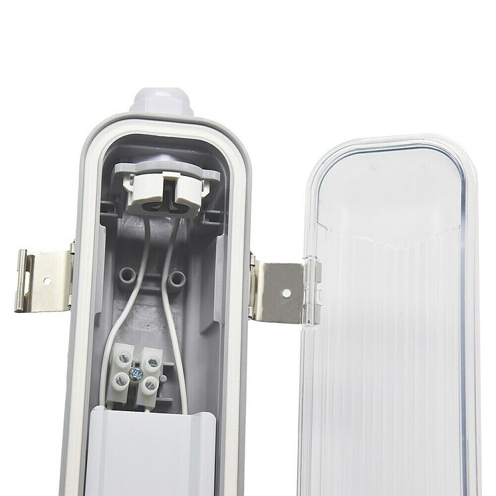 Profi Depot LED-Feuchtraumlichtleiste mit Durchverdrahtung (L x B x H: 128,4 x 6,2 x 6 cm, Lichtfarbe: Tageslichtweiß, 7,5 W, IP65) | BAUHAUS