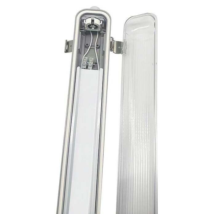 Profi Depot LED-Feuchtraumlichtleiste mit Durchverdrahtung (L x B x H: 128,4 x 6,2 x 6 cm, Lichtfarbe: Tageslichtweiß, 7,5 W, IP65) | BAUHAUS