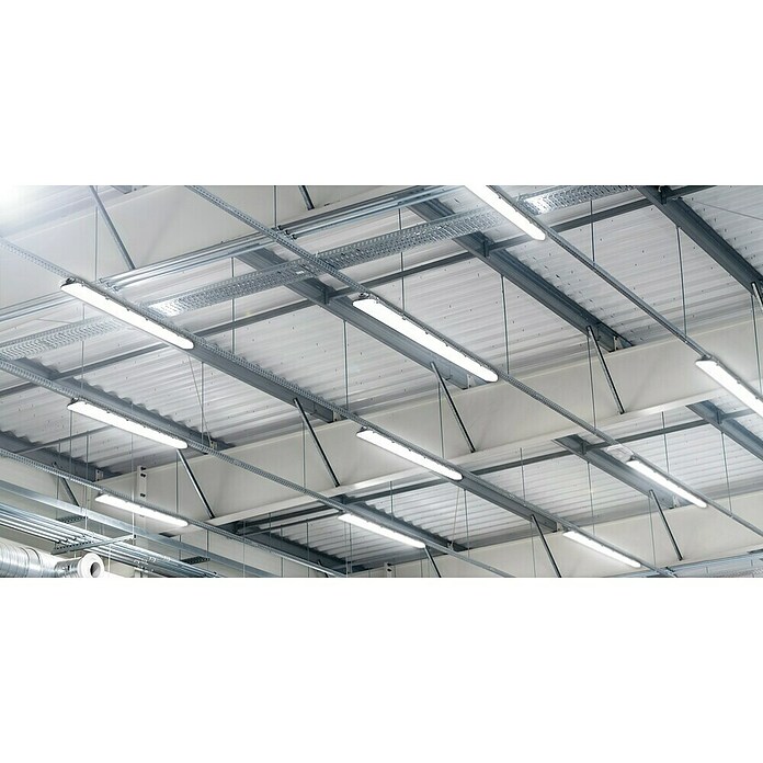 Profi Depot LED-Feuchtraumlichtleiste mit Durchverdrahtung (L x B x H: 128,4 x 6,2 x 6 cm, Lichtfarbe: Tageslichtweiß, 7,5 W, IP65) | BAUHAUS