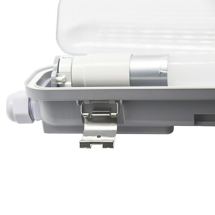 Profi Depot LED-Feuchtraumlichtleiste mit Durchverdrahtung (L x B x H: 128,4 x 6,2 x 6 cm, Lichtfarbe: Tageslichtweiß, 7,5 W, IP65) | BAUHAUS