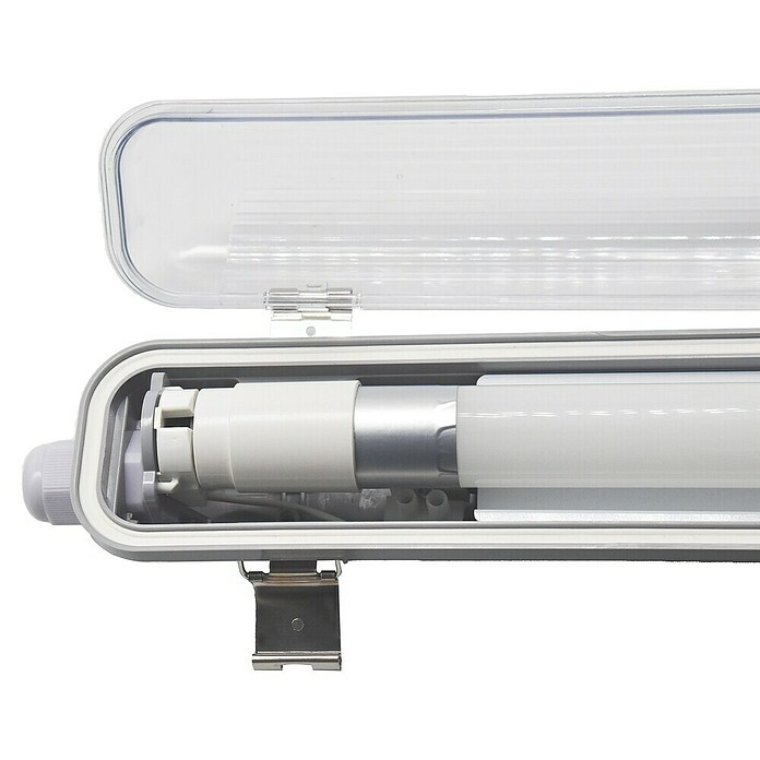 Profi Depot LED-Feuchtraumlichtleiste mit Durchverdrahtung (L x B x H: 128,4 x 6,2 x 6 cm, Lichtfarbe: Tageslichtweiß, 7,5 W, IP65) | BAUHAUS