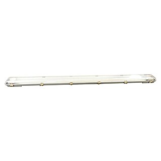 Voltolux Lamp voor vochtige ruimtes (l x b x h: 128,4 x 9,6 x 6 cm, Lichtkleur: Daglicht wit, 28 W, IP65)