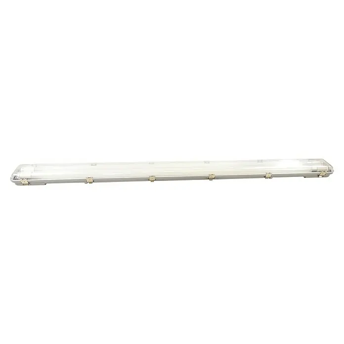 Voltolux Feuchtraumleuchte - L x B x H: 128,4 x 9,6 x 6 cm, Lichtfarbe: Tageslichtweiß, 28 W, IP65 - Weiße Feuchtraumleuchte, ideal für Umgebungen mit hoher Luftfeuchtigkeit.  Eine robuste und helle Lösung für Werkstätten, Garagen und Lagerräume.