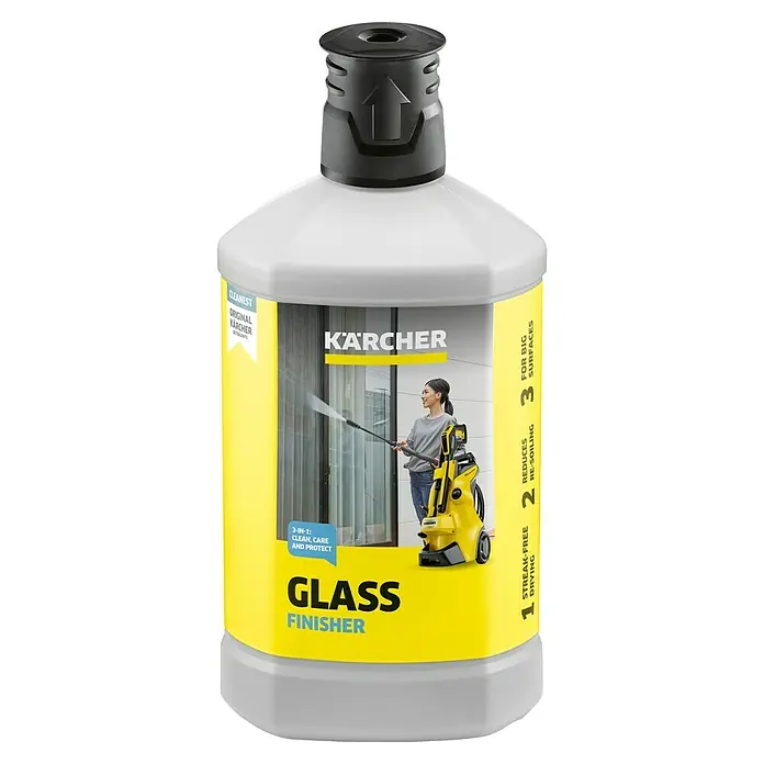 Kärcher Glasreiniger RM 627 - 1 l - Kärcher Glasreiniger für streifenfreie Sauberkeit und Schutz großer Glasflächen, ideal für Fenster und Fassaden.