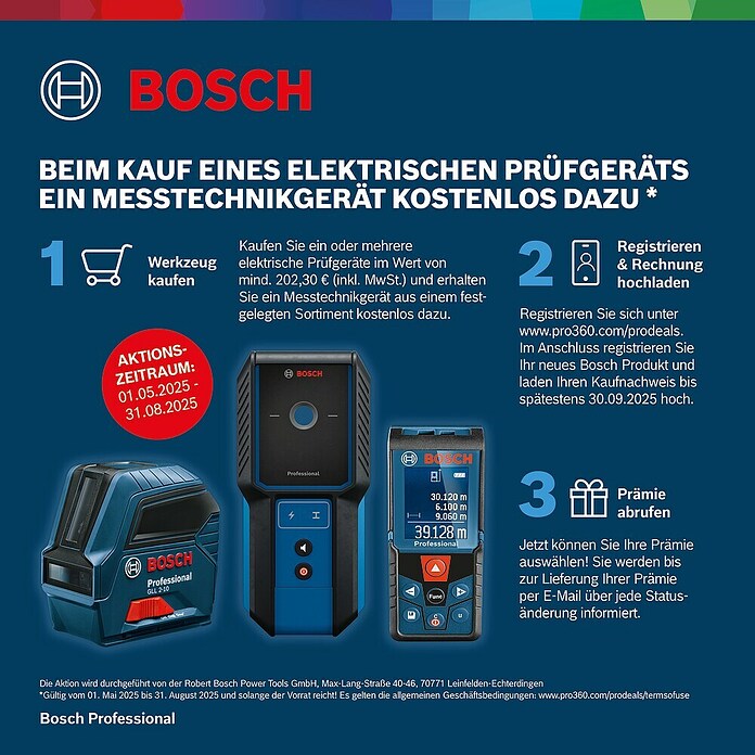Bosch Professional Digital-Multimeter GDM 600-15 (600 V, Blau, Schwarz) | BAUHAUS