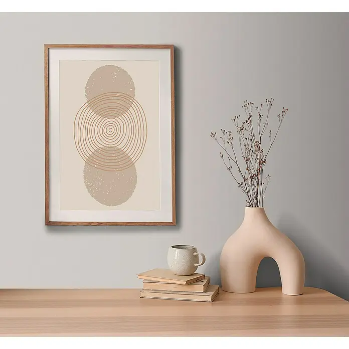 A.S. Création Aquarell Dreams Vliestapete - Braun-Grau, Uni, 10,05 x 0,53 m - Das elegante Holzrahmen-Wandbild mit abstraktem Design in erdigen Tönen verleiht jedem Raum eine moderne und künstlerische Note.