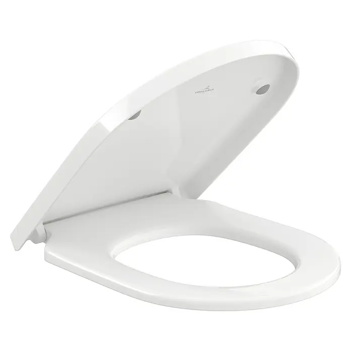 Villeroy & Boch Subway 3.0 WC-Sitz - Duroplast, Weiß Alpin, Mit Absenkautomatik, Mit antibakterieller Glasur - Weißer Villeroy & Boch WC-Sitz mit elegantem Design. Die hochwertige Verarbeitung und das zeitlose Aussehen machen ihn zu einem Blickfang im Bad.