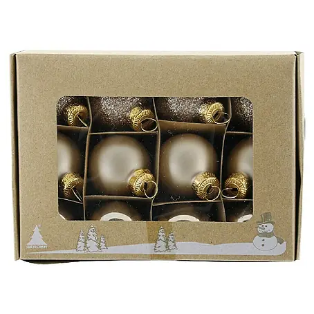 Geroma  Weihnachtskugeln Champagner