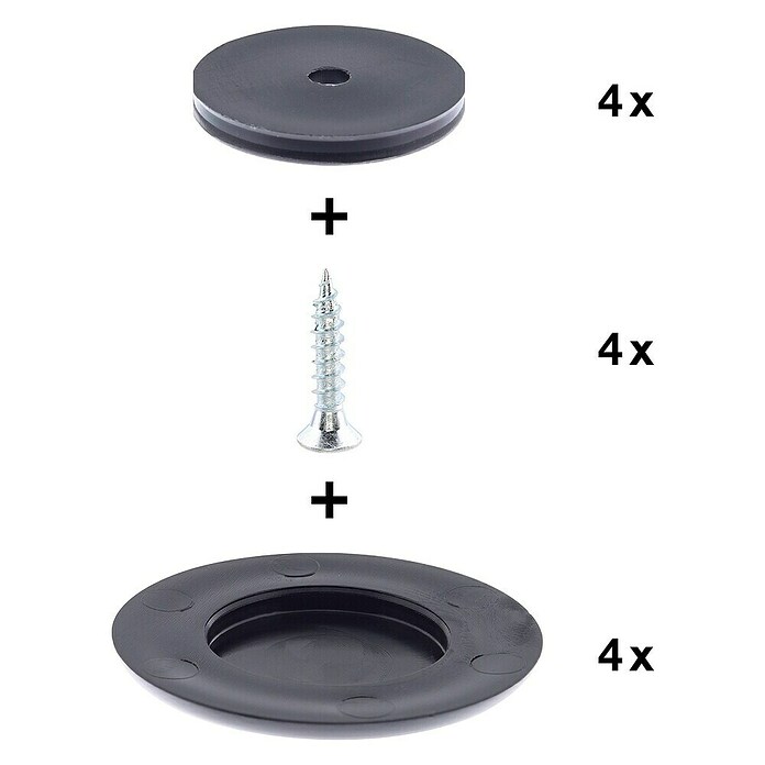 Wagner System Möbelgleiter (Durchmesser: 40 mm, Schrauben) | BAUHAUS