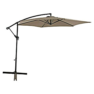 Sunfun Zweefparasol Toscana (Taupe, Diameter bekleding: 300 cm)