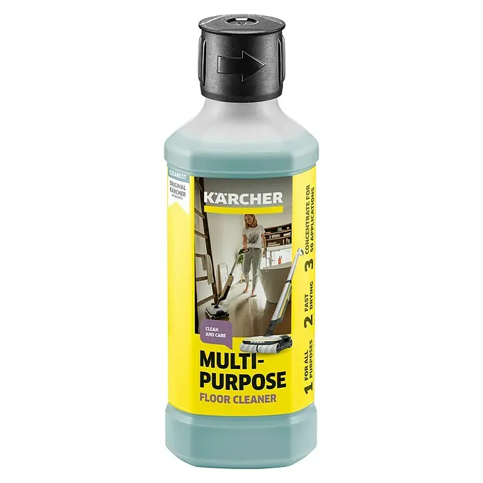 Kärcher Bodenreiniger RM 536 - 500 ml, Geeignet für: Hartböden - Flasche Kärcher Multi-Purpose Bodenreiniger. Das Reinigungsmittel ist ideal für die streifenfreie Reinigung verschiedener Böden.