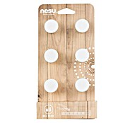 Nesu Pomo para muebles 34714 6 uds. (Ø x Al: 25 x 25 mm, Acero, Mate)