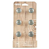 Nesu Pomo para muebles 347PT 6 uds. (Ø x Al: 25 x 22 mm, Acero, Mate antiguo)