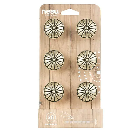 Nesu  Pomo para muebles 213818 6 uds.