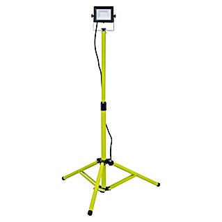 Luceco Proyector LED con trípode Eco Slimline (20 W, 1.600 lm, 5.000 K, L x An x Al: 79 x 79 x 135 cm, IP65)