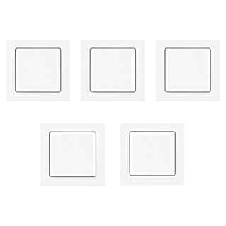 Luceco Oxford Conmutador (Blanco, Mate, Montaje en la pared, 10 A, 5 ud.)