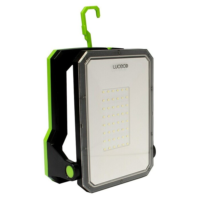 Luceco Luz de trabajo LED recargable (L x An x Al: 9,3 x 17,5 x 21,5 cm, Color de luz: Blanco frío, IP20) | BAUHAUS