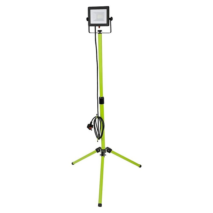 Luceco Proyector LED con trípode Eco Slimline (30 W, 2.400 lm, 5.000 K, L x An x Al: 79 x 79 x 137 cm, IP65) | BAUHAUS