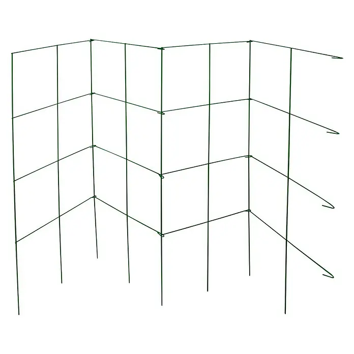 Windhager Rankhilfe Tomaten-Turm - L x B x H: 118 x 35 x 35 cm, Dunkelgrün - Grüne Pflanzenstütze aus Draht für den Garten, ideal zum Ranken und Stützen von Pflanzen, um ein gesundes Wachstum zu fördern.
