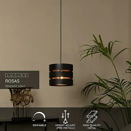 Lucide Rosas Pendelleuchte rund