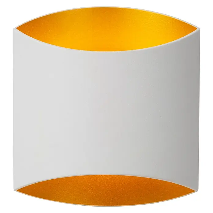 Lucide Wandleuchte Diletta - 40 W, L x B x H: 22,5 x 16 x 8,5 cm, Weiß, G9 - Wandleuchte in Weiß und Gold: Eine moderne und stilvolle Beleuchtungslösung für jeden Raum, die ein warmes und einladendes Licht erzeugt.