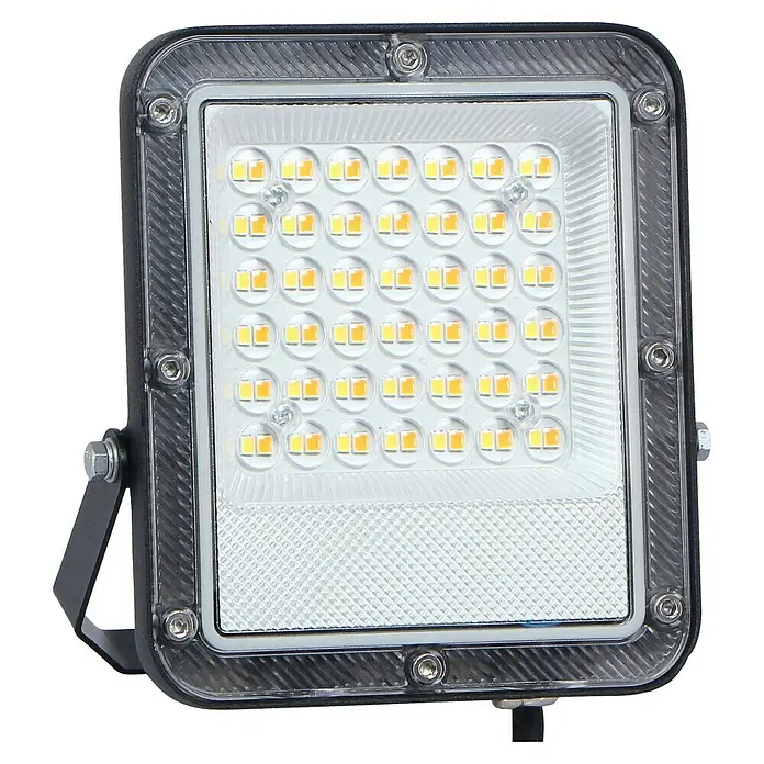 Panaled Zafra Proyector LED - 30 W, Gris - Reflector LED con carcasa robusta para uso en exteriores, ideal para iluminar jardines, caminos y fachadas. Iluminación brillante y eficiente.