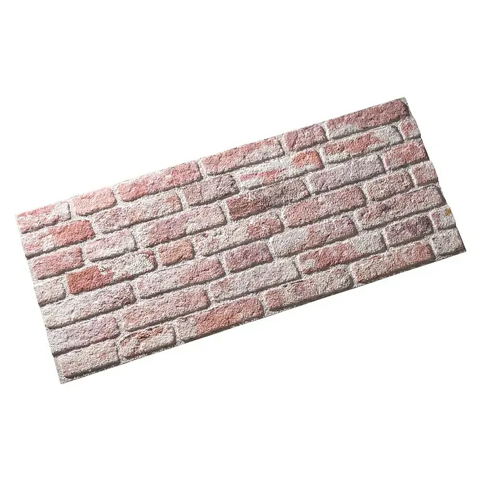 Panel de pared Ultra light Ladrillo - 120 x 50 cm, 2 ud. - Primer plano de un panel de pared decorativo con aspecto de ladrillo, ideal para diseño interior y decoración de paredes.