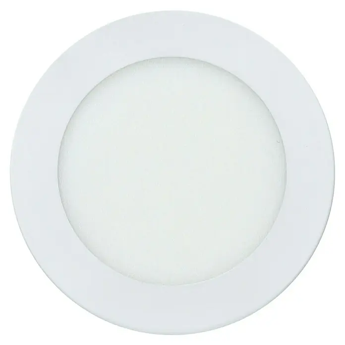 Panaled Foco downlight de superficie LED Ofis - 20 W, Ø x Al: 17 x 3 cm, Blanco cálido - Primer plano de una lámpara de techo LED blanca, de forma redonda y diseño moderno para interiores.