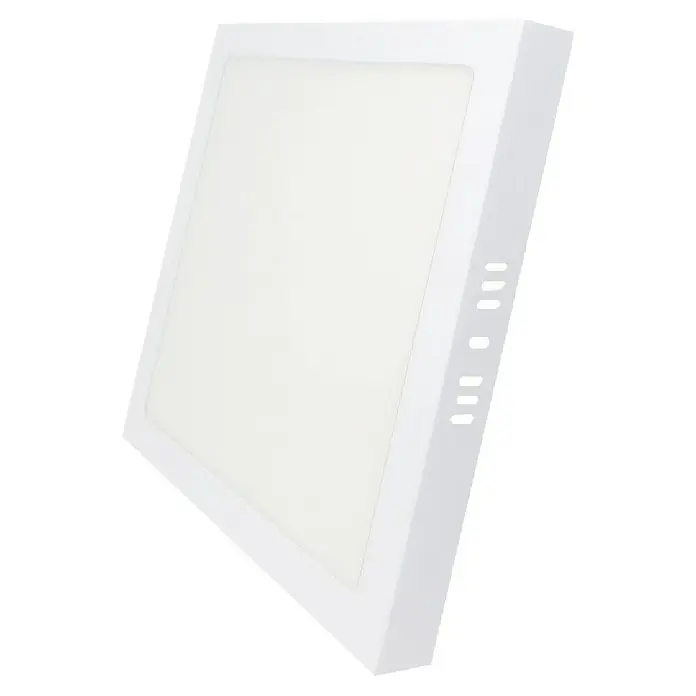 Panaled Foco downlight de superficie LED Ofis - 20 W, Largo: 22 cm, Blanco cálido - Plafón LED cuadrado blanco. Diseño moderno para interiores, de ahorro energético y duradero. Ideal para oficina u hogar.