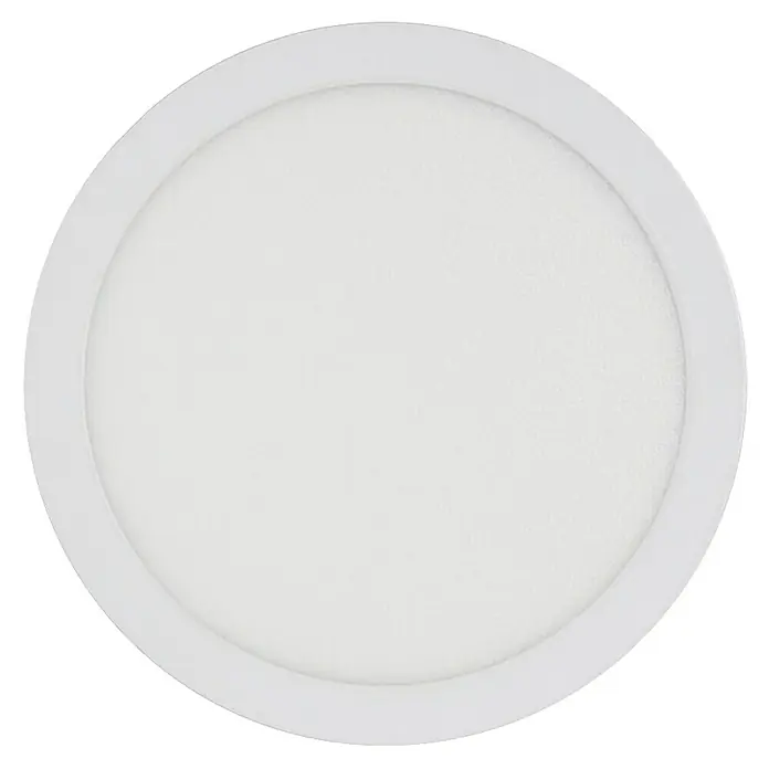 Panaled Foco downlight de superficie LED Ofis - 20 W, Ø x Al: 22 x 3 cm, Blanco cálido - Plafón LED redondo con marco blanco que proporciona una iluminación uniforme para un diseño interior moderno.