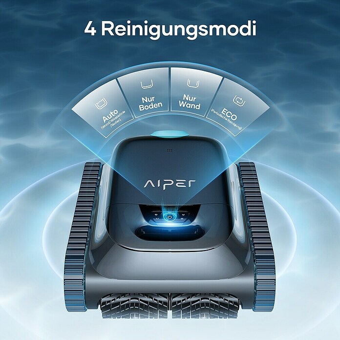 Aiper Poolroboter Scuba S1 2025 (Akkubetrieben, Passend für: Pools bis 150 m² Grundfläche, Filterleistung: 15.900 l/h) | BAUHAUS