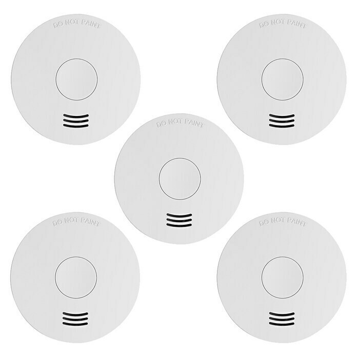 Rauchwarnmelder VdSDurchmesser: 10 cm, Batterielaufzeit: 10 Jahre, Alarmsignal: Min. 85 dB Front View