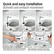 Wenko WC deska Rieti  (Duroplast, Črna, S samodejnim spuščanjem) | 3775 - WC-Sitz Kunststoff | DADI - WC-Sitze | DAD - Badausstattung | DA - Badausstattung/Bäderwelt | D - Sanitär | BAUHAUS