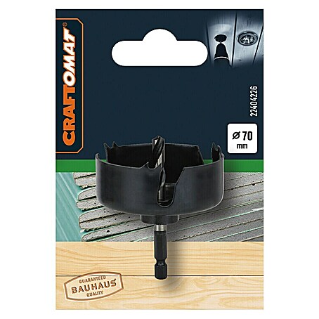 Craftomat Lochsäge (70 mm, Durchmesser Schaft: ¼″ Hex)
