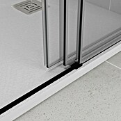 GME Mampara de ducha frontal corredera Trio (An x Al: 70 x 195 cm, Longitud regulable: 107 cm - 109,5 cm, Vidrio transparente) | BAUHAUS