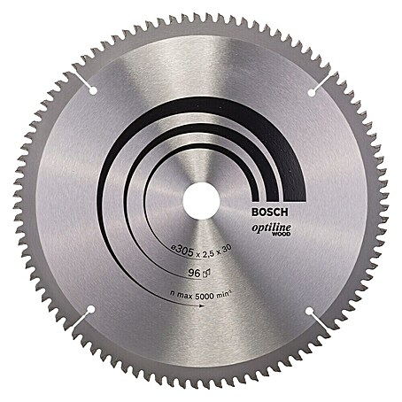 Bosch Kreissägeblatt Pro Wood (305 mm, Bohrung: 30 mm, Anzahl Zähne: 96 Stk.)