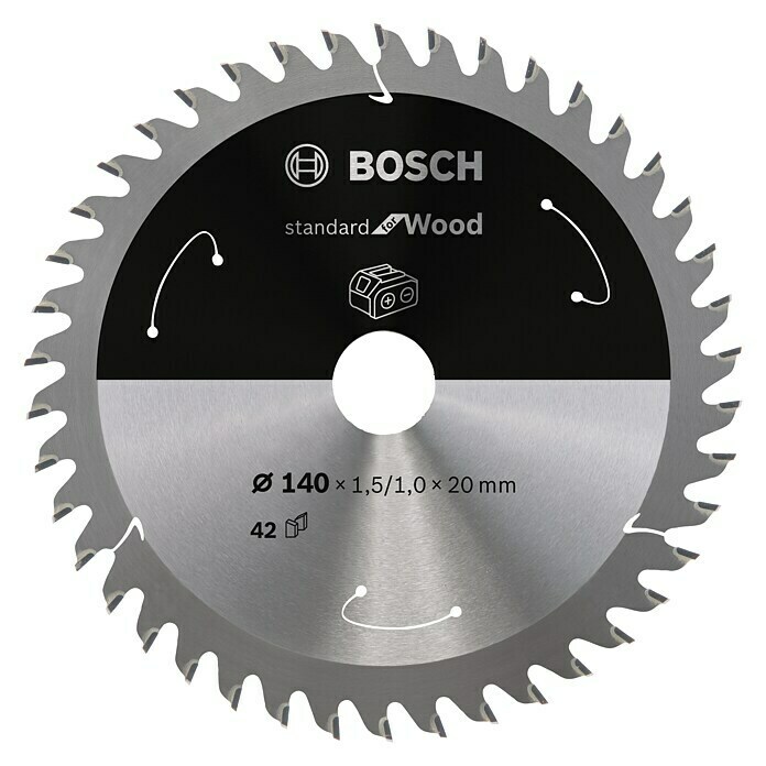 Bosch Cirkelzaagblad (Diameter: 140 mm, Boorgat: 20 mm, Aantal tanden: 42 tanden)