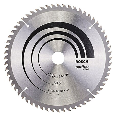 Bosch Kreissägeblatt Pro Wood (254 mm, Bohrung: 30 mm, Anzahl Zähne: 30 Stk.)