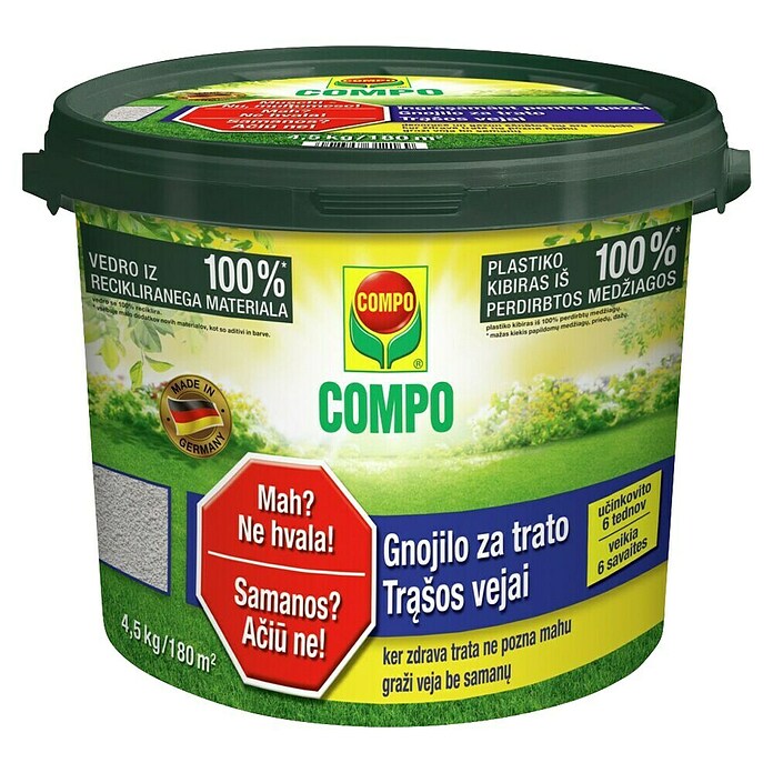 Compo Gnojivo za travu s uništivačem mahovine  (4,5 kg) | BAUHAUS