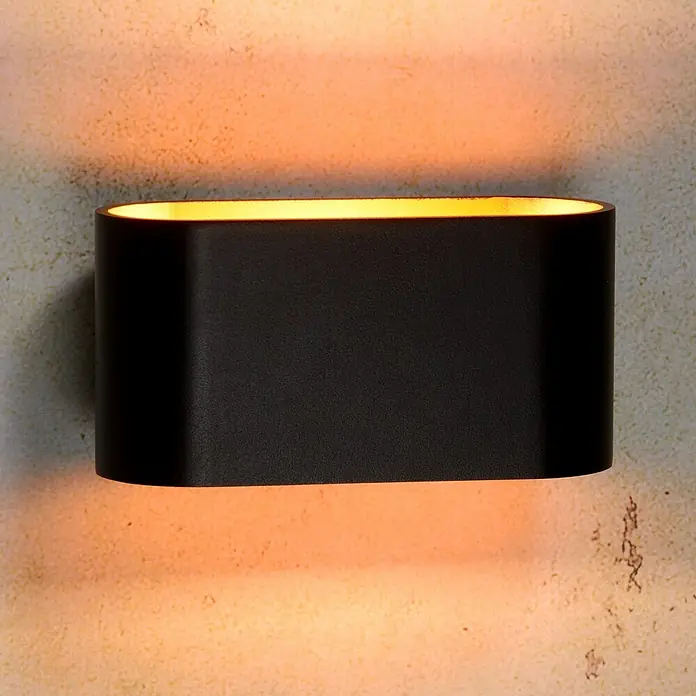 Lucide Wandleuchte Xera - 42 W, L x B x H: 17 x 9 x 9 cm, Schwarz, G9 - Elegante, längliche Wandleuchte in Schwarz mit warmem Lichtschein, ideal für stimmungsvolle Beleuchtung in jedem Raum.