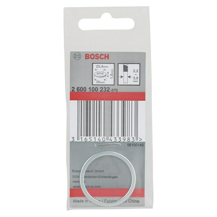 Bosch Reduzierring (Durchmesser: 30 mm, Bohrung: 25,4 mm, Stärke: 1,8 mm)