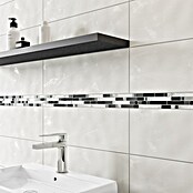 Mosaikfliese Crystal Mix (29,8 x 33,8 cm, Schwarz, Glänzend)