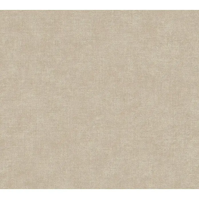 A.S. Création Paradise Garden Vliestapete - Cappuccino, Uni, 10,05 x 0,53 m - Nahaufnahme eines beigefarbenen Textilmaterials mit subtiler Textur, ideal für Hintergründe oder Stoffmuster.