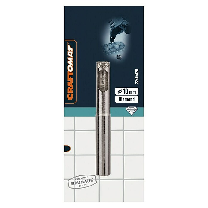 Craftomat Diamant-Nassbohrer Keramik (10 mm, Durchmesser Schaft: 10 mm)