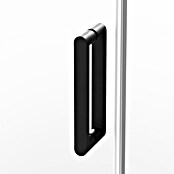 GME Mampara de ducha frontal corredera Kenna (80 x 195 cm, Espesor de vidrio: 8 mm, Negro, Longitud regulable: 155 cm - 160 cm) | BAUHAUS