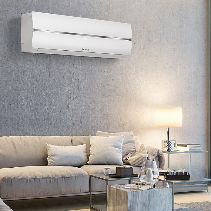 Inverterski klima-uređaj Chigo, Wi-Fi  (Snaga hlađenja: 3.500 W, Snaga grijanja: 3.500 W, Bijela) | BAUHAUS