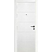 Puerta de entrada interior mixta (82,5 x 203 cm, Derecha, Sapelly/Blanco, Rayas) | BAUHAUS